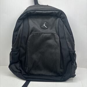 Nike Air Jordan Jumpman 23 Logo Backpack Bag Black Gray Campus Laptop Pocket